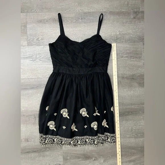 ANTHROPOLOGIE | ANNA SUI DRESS | Color: Black-Gold | Size:12 - Picture 11 of 16
